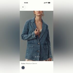 Maeve Denim Blazer Size XL